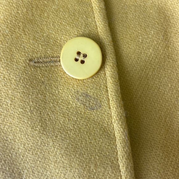 Metropolitan  Wool double breasted blazer jacket 2 pockets career crop elegant - Picture 14 of 16